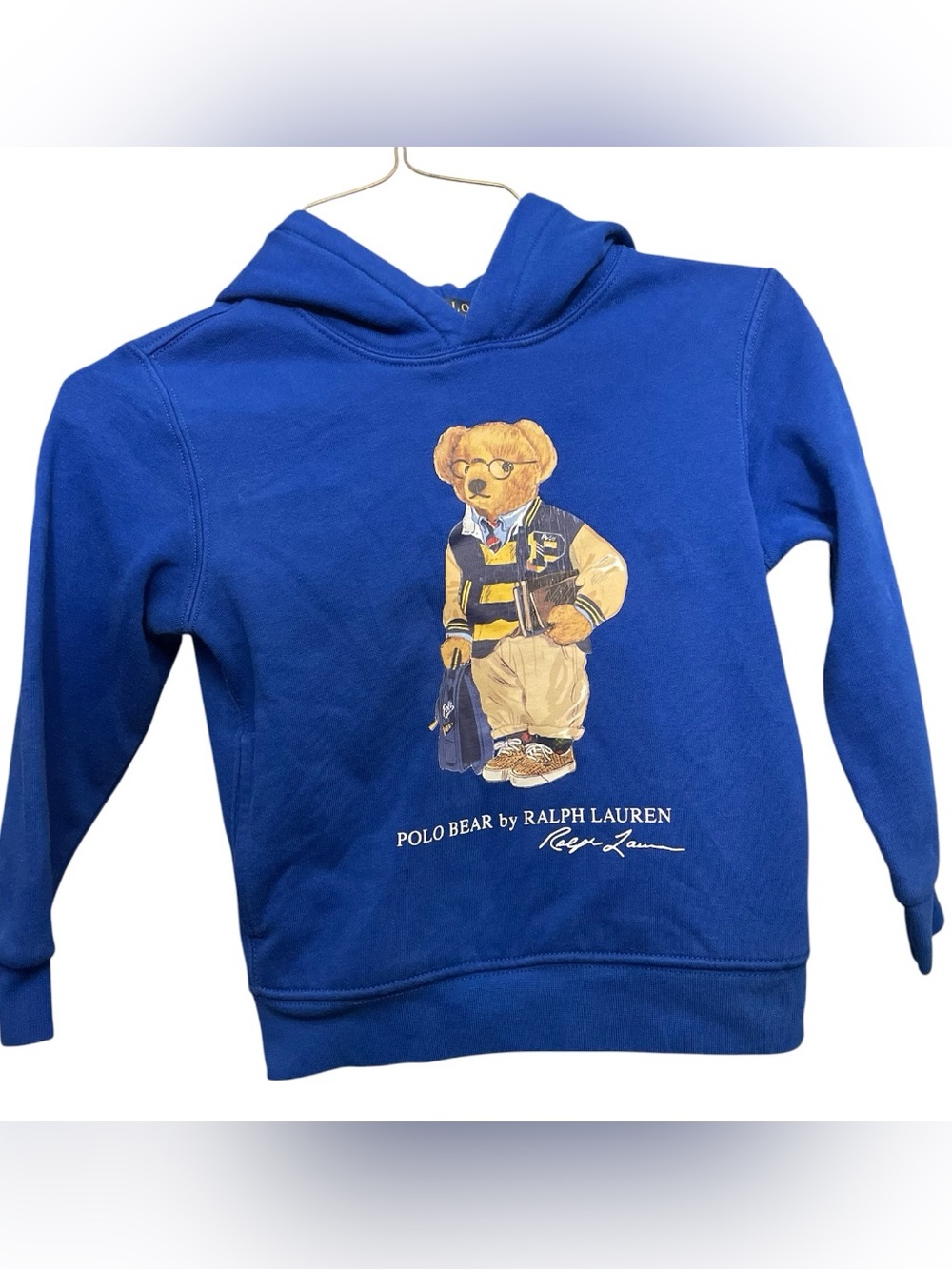 Polo Ralph Lauren Kids Blue Polo Bear Hoodie